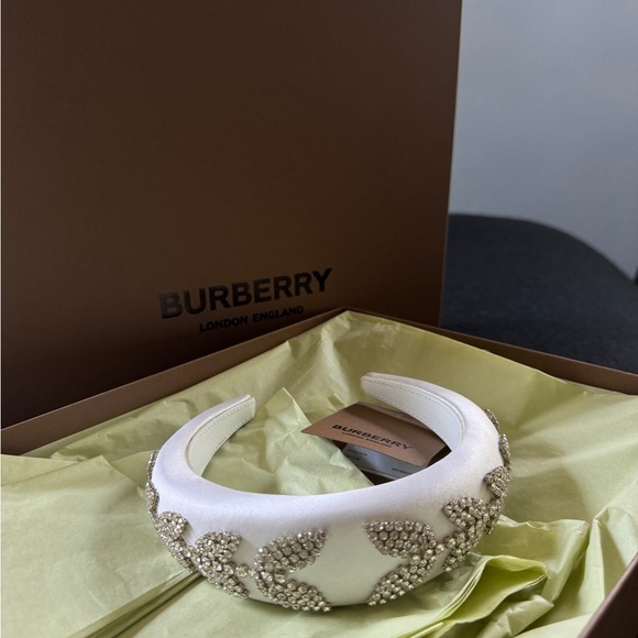 HEADBAND BURBERRY Embellished in optic white new main image 8